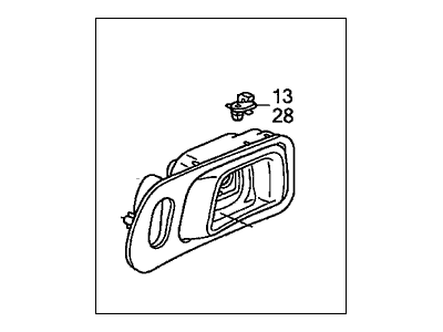 2006 Honda Pilot Door Handle - 72165-S9V-A01ZD