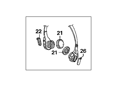 Honda 39580-S0X-A01 Headphone Unit (Panasonic)