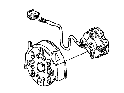 Honda 76210-S9V-C01 Actuator Sub-Assembly, Passenger Side (Heated)