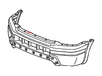 Honda 04711-S9V-A90ZZ Face, Front Bumper (Dot)