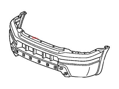Front Bumper Cover For Honda Civic Del Sol – 1993-1995 – Primed, With Fog Light Hole