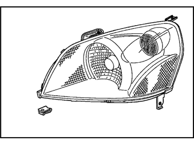 Honda 33151-S9V-A01 Headlight Unit, Driver Side