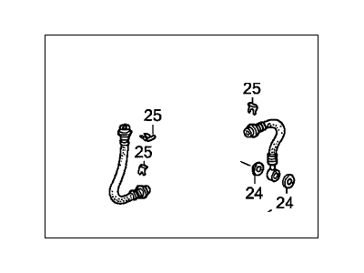 Honda 01466-S3V-A00 Hose Set, Rear Brake