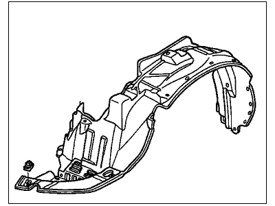 Honda 74101-S9V-A00 Fender, Right Front (Inner)