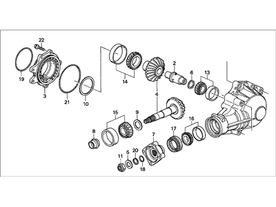 Honda 29000-PVG-000 Transfer Assembly