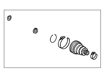 Honda 44017-S9V-A21 Boot Set, Inboard