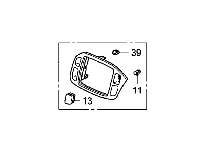 Honda 77250-S9V-A11ZA Panel Assy., Center *NH167L* (GRAPHITE BLACK)