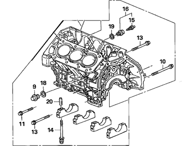 2003 Honda Pilot Engine Block - 11000-P8F-810