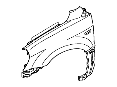 Honda 60261-S9V-A80ZZ Panel, Left Front Fender (Dot)