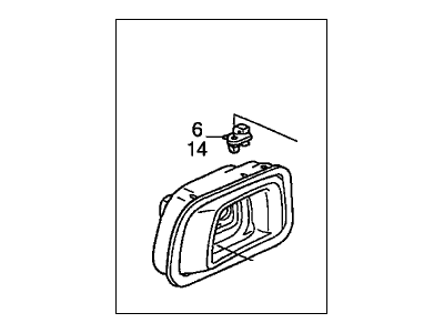 2006 Honda Pilot Door Handle - 72620-S9V-A01ZE