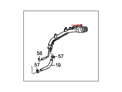 Honda 17660-S3V-A02 Pipe, Fuel Filler