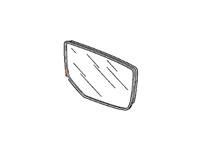 Honda 76203-TA0-A01 Mirror, Passenger Side (R1400)