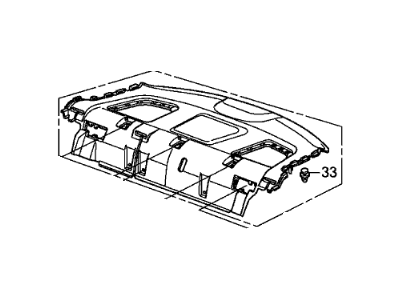 Honda 84505-TA1-A41ZB Tray, RR. *YR327L* (PEARL IVORY)