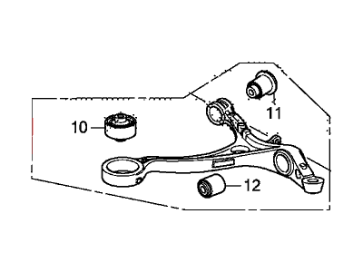 Honda 51350-TA0-A00 Arm, Right Front (Lower)