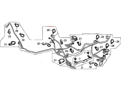 Honda 77962-TA0-A32 Wire Harness, SRS Floor