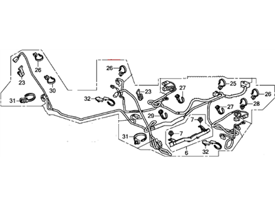 Honda 77962-TA6-A12 Wire Harness, SRS Floor