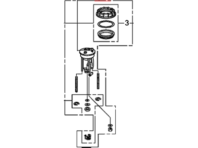 Honda 17048-TA0-A00 Filter Set, Fuel