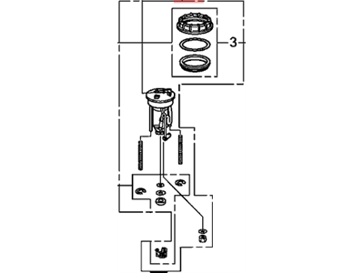 Honda 17048-TA6-A00 Filter Set, Fuel