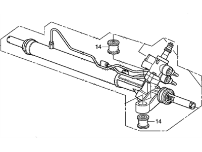 2010 Honda Accord Rack And Pinion - 53600-TA5-A02RM