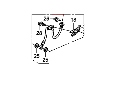 Honda 01464-TA0-A01 Hose Set, Right Front