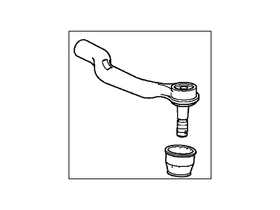 Honda 53560-TA0-A01 End, Driver Side Tie Rod