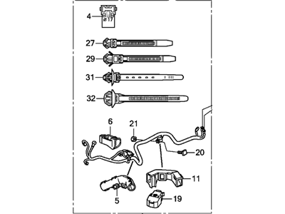 Honda 32111-R40-A00 Sub-Wire, Starter