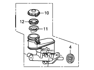 Honda 46100-TA1-A01 Master Cylinder Assembly