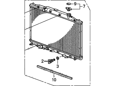 Honda 19010-R70-A52 Radiator Complete