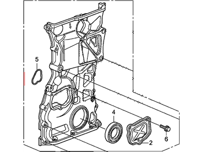 Honda 11410-R40-A01 Case Assembly, Chain