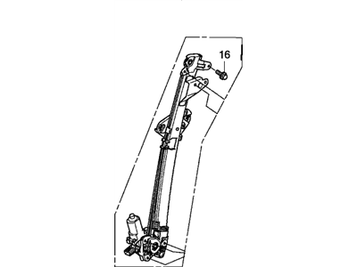 2009 Honda Accord Window Regulator - 72210-TA0-A12