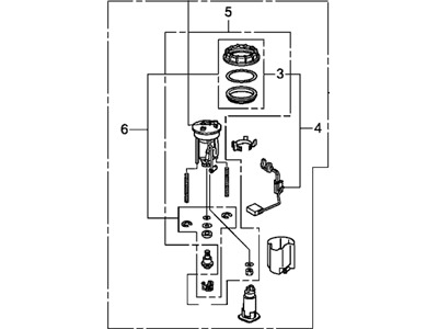 Honda 17045-TA6-A00 Module Set, Fuel Pump