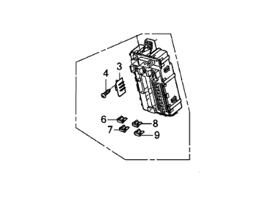 Honda 38200-TA0-A02 Box Assembly, Driver Fuse