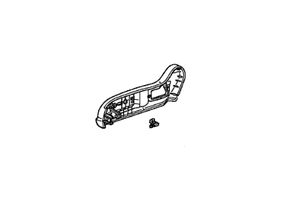 Honda 81238-TA0-A81ZA Cover, R. Reclining (Outer) *NH167L* (GRAPHITE BLACK)