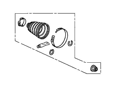 Honda 44018-TA0-A02 Boot Set, Outboard