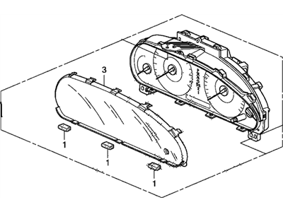 Honda 78100-TA0-A13 Meter Assembly, Combination