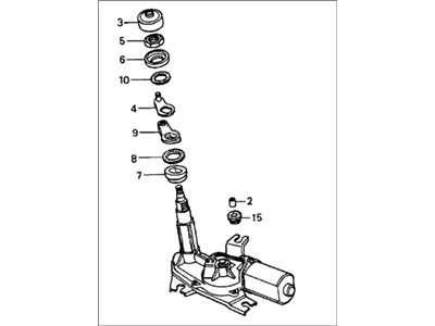 Honda CRX Wiper Motor - 38420-SB2-662