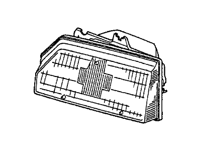 Honda 33153-SB2-681 Headlight Unit, Driver Side