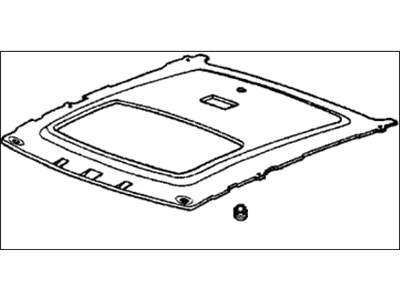 Honda 71800-SB2-925ZB Lining Assy., Roof *NH91L* (LOFTY GRAY)