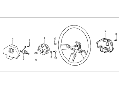 1984 Honda Civic Steering Wheel - 53110-SB2-023ZA