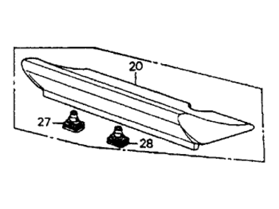 Honda 85285-SB2-681 Spoiler Assembly, Tailgate