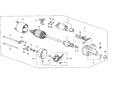 Honda CRX Starter Motor - 31200-PE0-013RM