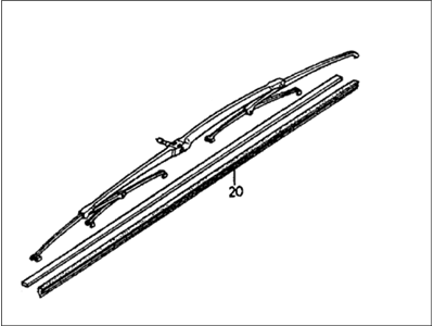 Honda CRX Windshield Wiper - 38450-SB2-671