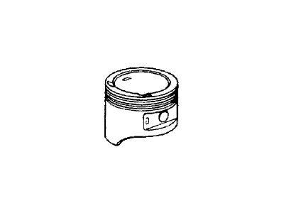 1986 Honda Civic Pistons - 13102-PE7-660