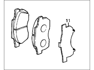Honda CRX Brake Pad Set - 45022-SB2-A00