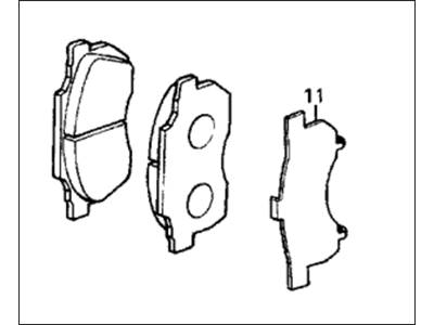 Honda 45022-SB2-A00 Pad Set, Disk Brake