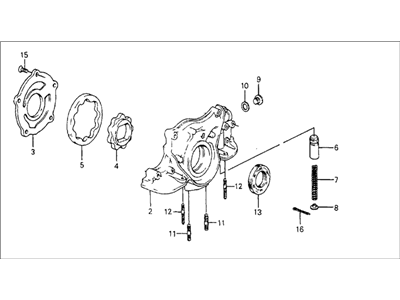 Honda 15100-PE1-720 Pump Assembly, Oil