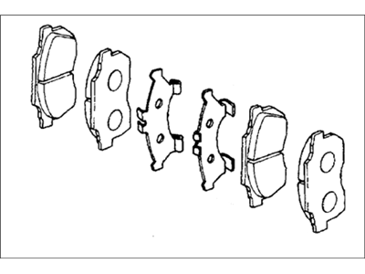 1985 Honda CRX Brake Pad Set - 45022-SA0-771