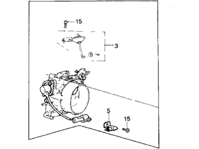 1987 Honda Civic Throttle Body - 16400-PE7-663