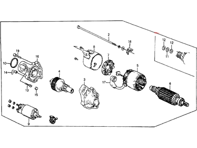 1984 Honda CRX Starter Motor - 31200-PE0-664RM