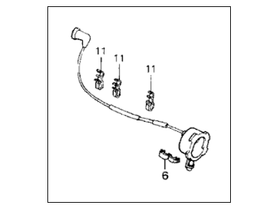 1984 Honda Civic Spark Plug Wire - 32723-PE0-662